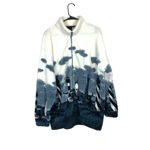 Vintage mazmania lighthouse fleece coat coastal nautical